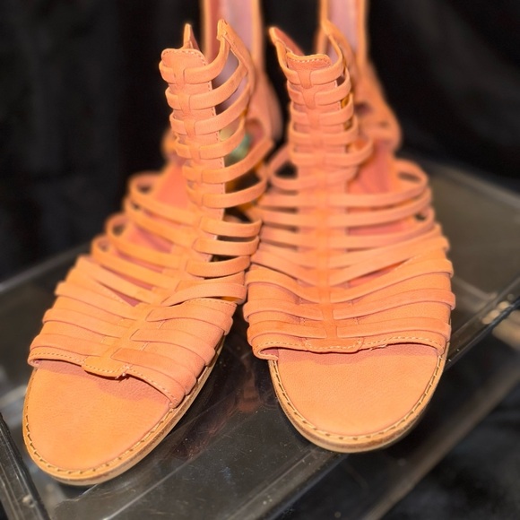 Vince Camuto Shoes - Vince Camuto Orange Strappy Sandals